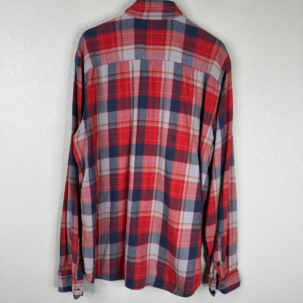 Levi's Men's Standard Fit Plaid Flannel Button Up Shirt Long Sleeve Multi Size L